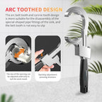 Bathroom Wrench,Adjustable Double-Ended Wrench,Multi-Functional Heads Hand Tool for Water Pipe Repair & Home Accessories,Universal Pipe Tool for Connecting Pipes/Faucets/Shower/Valves