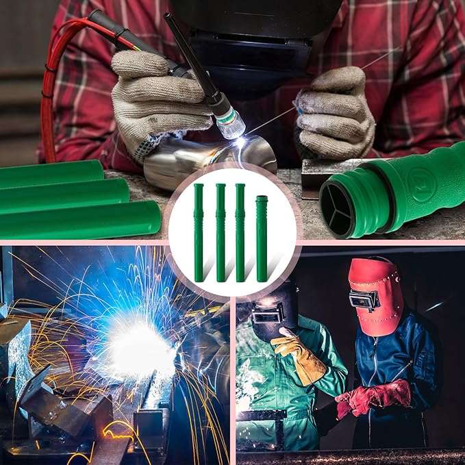 Tandefio 4 Pcs Welding Rod Storage Tube 40 Inch Tig Rod Storage Canisters Welding Electrode Holder Airproof Waterproof Container(Green)