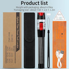 Rechargeable Visual Fault Locator 50KM VFL Fiber Optic Tester Suitable for SC/FC/ST 2.5mm Interface LC 1.25mm Interface Belt 1 FC-LC Single Mode 9/125um Adapter of Fiber Optic Network Cable Test Pen