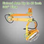 30W LED Loading Dock Lights with 40” Swing Single Folding Arm, 5000K 4,200 Lumen 360° Rotatable Lamp Head, IP65 Rated, UL Certified Workbench Light for Trailers, Docks, Warehouses, Container (30W)