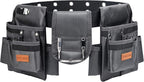 Tool Belt,12 Pockets Tool Belts for Men, Heavy Duty Carpenter/Construction/DIY'er/Electrician .Double layer thickened polyester fiber with waterproof coating.