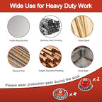 6 Pack 4 Inch Wire Wheels for Angle Grinder, 3 Inch Wire Cup Brush for 4 1/2 Angle Grinder, Twist Knotted Carbon Steel Wire Wheel with 5/8"-11 UNC Thread Arbor for Removing Rust,Paint etc