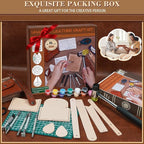 UHAPEER 88PCS Leather Crafting Kit: Leather Working Tools and Supplies for Adult, with Stamping Dyeing Carving Tools, Video Tutorial for Beginners to DIY Earring Wallet Keychain Wristband