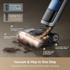 DREAME H15 Pro Heat Wet Dry Vacuum Cleaner, 185°F Hot Water Floor Cleaning, Cordless Vacuum Mop with GapFree AI Robotic Arm, 22KPa Suction, 0 Hair Tangle, 212°F Self-Clean, 194°F Hot Air Drying