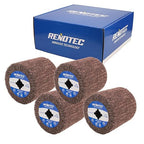 4" Non-Woven Wheel, Pack of 4, 100x100mm, Medium Grit 120, A/O, for Polishing Burnishing Machine