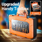 Preciva Ferrule Crimping Tool Kit, Self-Adjustable Ratchet Crimper for AWG 28-5 Ferrules - Includes 1275PCS Hexagonal Double & Single Wire Connectors