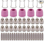 SG-55 AG-60 WSD-60 Plasma Cutter Cutting Torch Tip Nozzles Consumables Kit, .045'' 50PCS (AG60)