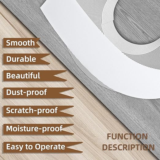 GSCIT Club White Melamine Edge Banding, 3/4 inch x 10ft, Hot Melt Adhesive Preglued, Flexible White Veneer Edging