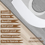 GSCIT Club White Edge Banding, 3/4 inch x 250ft Melamine Edge Banding with Hot Melt Adhesive Preglued Cabinet Edge Banding Flexible White Veneer Edging