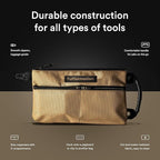 Small Tool Pouch, Tool Bag Organizer with Zipper. Small Tool Bag with Multiple Compartments. Perfect Tool Pouch Bags for Men Women Electricians & Others.