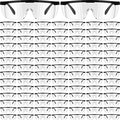 100 Pairs Safety Goggles Bulk Protective Glasses for Shooting Lab Safety Goggles Over Glasses for Kids Adult