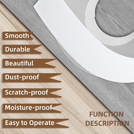 GSCIT Club White Edge Banding, 3 inch x 25ft Melamine Edge Banding with Hot Melt Adhesive Preglued Cabinet Edge Banding Flexible White Veneer Edging