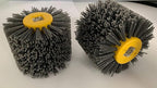 Abrasive Nylon Drawing Wheel Drum Burnishing Brush for Wooden Polishing 1 Pack (60 Grit Black)