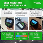 Paint Thickness Gauge CM-224Pro 2026 | Coating Thickness Meter Fe/Al/Zn | Auto Paint Depth Gauge Car Tester with High-Precision Probe, Multi-Unit Display & Auto Calibration