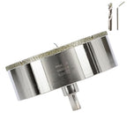 4-1/2inch | 115mm Diamond Hole Saw with Center Drill bit and Diamond-Coated Center Drill bit for Ceramic Glass Marble Fiberglass Granite and Porcelain Tiles by CENYB