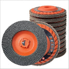 Jumbo Zirconia Flap Discs 4 1/2 for Angle Grinder, 60 Grit Type 27 High Density Trimmable 5/8"-11 inch Grinding Wheels for Grinding, Rust Removal, Sanding and Finishing - 10 Pack