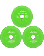 Glass Cutting Disc, Allmake 3pcs Rock Slab Grinding Disc 4.5 Inch for Angle Grinder, Diamond Glass Cutter Saw Blades for Grinding Cutting Bottle Crystal Ceramic Tile, Discos para Cortar Ceramica