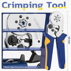 haisstronica Ferrule Crimping Tool Kit Wire Ferrules Crimper with 1200PCS Ferrule AWG 23-10 Wire End Ferrule Terminals
