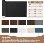 Leather Repair Patch, 35X79 Inch Repair Patch Self Adhesive Waterproof, DIY Large Vinyl Patches for Couches, Furniture, Kitchen Cabinets, Wall （Dark Grey, 35X79 Inch）