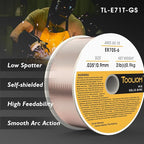 TOOLIOM ER70S-6 .035"(0.9 mm) Mild Steel MIG Solid Welding Wire on 2-Pound Spool Compatible with TL-200M Pro and TL-250M Pro
