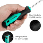 Amazon Basics Magnetic Screwdrivers Set, Includes Phillips, Slotted, Torx, Square, and Stubby Screwdrivers, 12-Piece Hand Tools Set, Turquoise