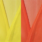 PeerBasics Safety Vests 5 Pack - Orange Reflective High Visibility, Men Women