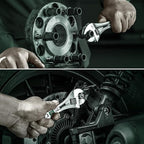SK 6-Inch Adjustable Wrench, 3/4" Jaw Capacity, Cr-V Steel, SAE&Metric Scales