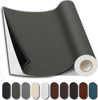 Shagoom Leather Repair Patch, Repair Patch Self Adhesive Waterproof, DIY Large Leather Patches for Couches, Furniture, Kitchen Cabinets, Wall （Dark Grey, 3.5X79 Inch）