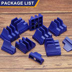 PATIKIL 46pcs Magnetic Wrench Organizer for Tool Box, Magnetic Modular Wrench Organizer Holder Toolbox Universally for 46 Tools Drawer Chest Ratcheting Offset Wrenches, Blue