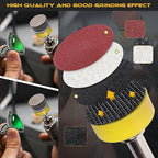 365 PCS 1 Inch Sanding Disc, GOH DODD Hook and Loop 60 to 10000 Grit Wet Dry Sandpaper Micro Sand Paper with 1/8" 1/4" Shank, Backing Pad, Foam Pads for Auto Metal Glass Resin Wood Polishing Sanding