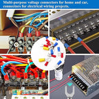 Tnisesm 620Pcs Insulated Wire Crimp Connectors Assortment Kit, Fork Ring Spade Butt Quick Disconnect Terminals Lugs Set, Male/Female Wire Cable Connectors