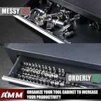 AMM 6-Piece Socket Organizer，1/4 inch Drive ABS Tools-Socket Holder，Heavy Duty Socket Racks，Premium Quality Socket Clip Rail Holder，The best tool trays in the garage