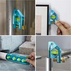 DURATECH 2.5-Inch Level, Magnetic Torpedo Level with 90° Bubbles, V-Groove, Large Viewing Window, Aluminum Alloy Body, Hanging Hole, SAE and Metric Scale for DIY Projects and Household Use