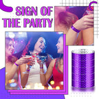 Epakh Paper Wristbands Neon Wrist Bands Waterproof Handbands for Events Lightweight Concert Wristbands Neon Colored Adhesive Wrist Band for Party
