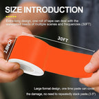 Waterproof Repair Tape for Fabric,RV Awning,Boat Covers,Tents,Tarp,Heavy Duty Outdoor Repair Patch - 2.8IN x 30FT（Orange）