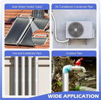 10 Pack Self-Adhesive Pipe Insulation Sleeve, Pre-Slit Foam Tube with Aluminum Foil Cover for Winter, Spigot, Sprinkler, Water Heater Pipes, Scratch-Proof and Non-Corrosive (Silver, 1.3 Ft x1Inch)