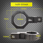 Tube Clamp Univesal 360 Degree Mount Horizontal Bar Clamp 1.625 inch,1.75 inch,1.875 inch,2.0 inch,Roll Bar Clamp for LED Light Bar,Cube Lights,ATVs Whips (4Pack)