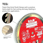 Circular Saw Blade Woodworking TA Series 10" 80-Tooth 5/8" Arbor, Double Sided Laminate/Melamine Wood Cutting,Special Anti-Thermal Adhesion Coating on Cutting Head -TA,DLM 10" 80T TA