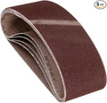 5 Pcs Sanding Belts 3 x 21 Inch 80 Grit Aluminum Oxide Abrasive Sandpaper for Belt Sander Metal Grinding Wood Working Weld Rust Removal