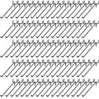 Shimeyao 100 Pcs Peg Board Shelving Hooks Stainless Steel Hanging Board Pegs Wall Display Hooks Bulk for 1/8 1/4 Garage Storage Organizer Accessories(8 Inch,Black)
