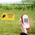 Electric Fence Voltage Tester, Handheld Fence Fault Finder Fence Tester for Farms, Digital Display High Voltage 200-15000V Gardening Tools