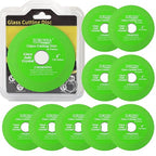 10 Pack Glass Cutting Disc for Angle Grinder, 4" X 7/8" Tile Diamond Cutting Disc, Ultra-Thin Glass Cutter Blade for Cutting and Grinding Jade, Crystal, Tile, Ceramic.