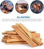 EasyGoProducts Eco-Stix Fatwood Fire Starter Kindling Firewood Sticks 100% Organic Firestarter for Wood Stoves, Fireplaces, Campfires, Bonfires - 05 Pounds