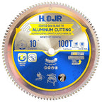 Aluminum Cutting Circular Saw Blade, Thin Aluminum,The Cutting Head uses a Special Anti-Heat Sticking Coating with high Finish and Long Life,NFM 10 inch 100-Tooth 5/8" -TA