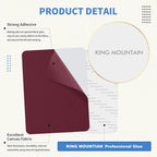 KING MOUNTAIN Canvas Repair Patch 9 x11 Inch 2 Pcs Self-Adhesive Waterproof Fabric Patch for Sofas, Tents, Furniture,Tote Bags, Car Seats (Burgundy)