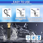 Drain Cleaning Bladder- Fits 1" to 2" Pipes, 3/4" Hose Thread Valve,Ideal for Sinks, Showers, Tubs & Sewer Lines, Rubber, Easy Daily Use, Cold Water Only (S:1" to 2")