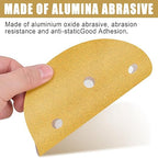 6 Inch - 6 Hole Hook and Loop Sanding Discs 100 Grit, Random Orbital Sandpaper for Automotive and Woodworking - 100 Pack