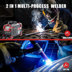 AWT Stick Welder 155Amp Mini Welder 2 in 1 ARC Welder/Lift TIG Welding Machine 110/220V with VRD, Digital Display IGBT Inverter Welder Portable MMA Welder Machine with Hot Start,Arc Force, Anti-Stick