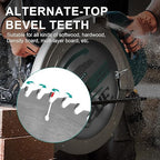 6-1/2 Inch Circular Saw Blade 40-Tooth & 60-Tooth, 5/8 Inch Arbor, Alternate Top Bevel Saw Blades for Cutting Wood, 2 Pack