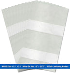 Premium Wire Marker Book for Cable Management, Vinyl-Coated, High-Tack Adhesive, Electric Panel Wire Label Stickers - 10 Pages, 1 Book, Blank Self-Laminating Write on Labels (Pack of 10)